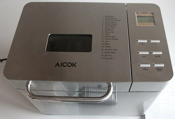 Automatic Bread Maker MBF013, Aicok 2 Pound Stainless Steel Bread Maker Machine with 19 Programs review